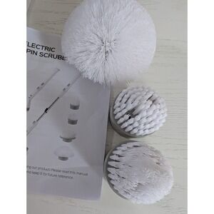 Electric‎ Spin Scrubber 3 Head White Attachments & Hook